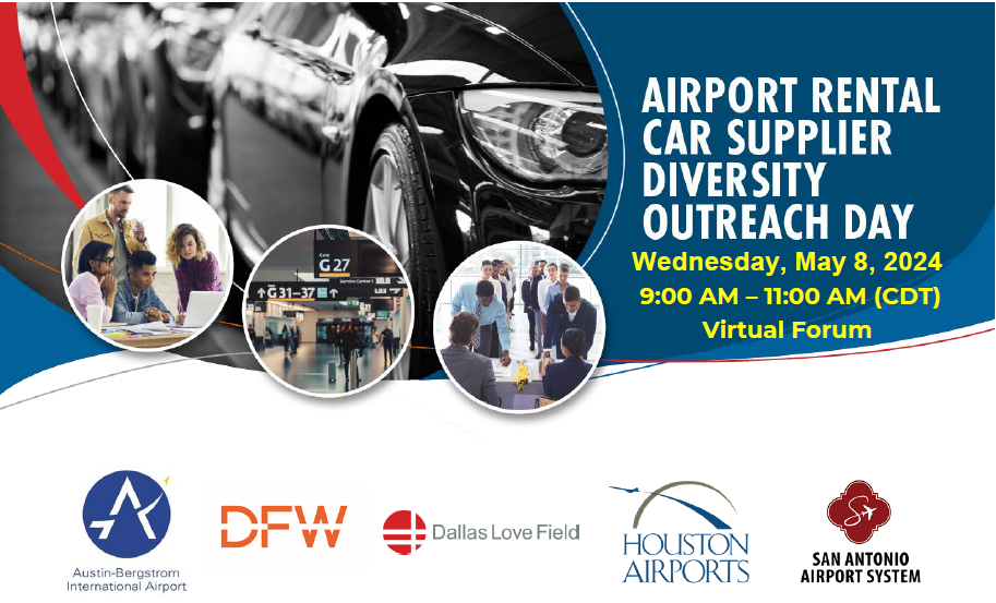 image that reads airport rental car supplier diversity outreach day
